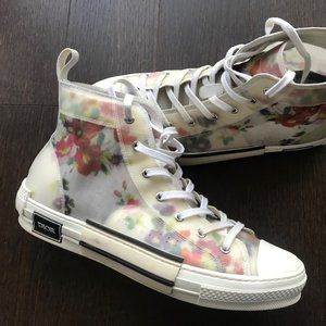 Dior B23 High Top Flowers Oblique